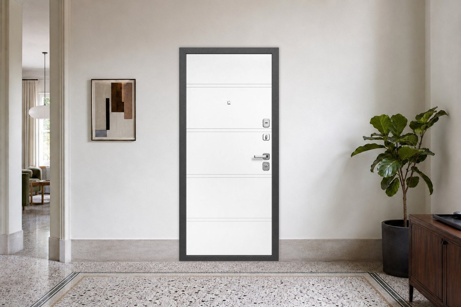 Феррони 9 см Серебро Эмалит белый в интерьере